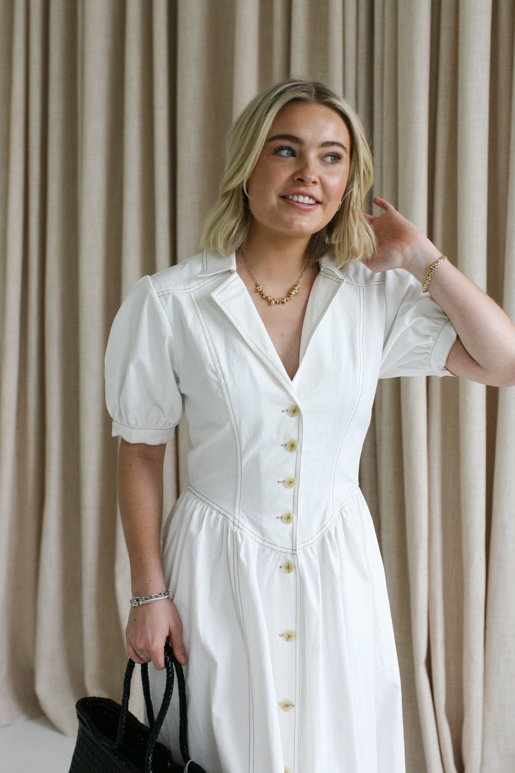 Piper Puff Sleeve Dress - Image 2