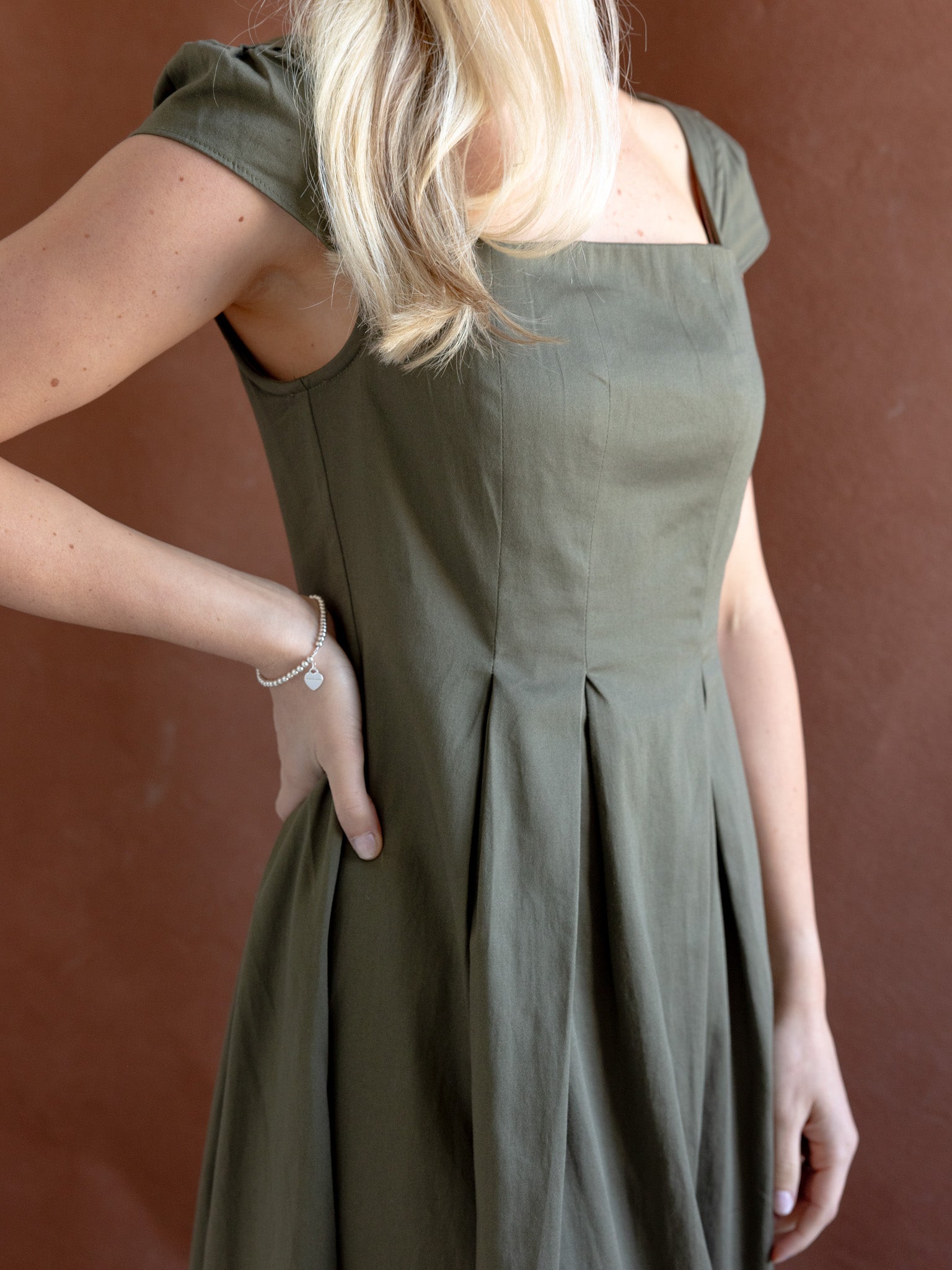 Chloe Dress - Olive - Image 4
