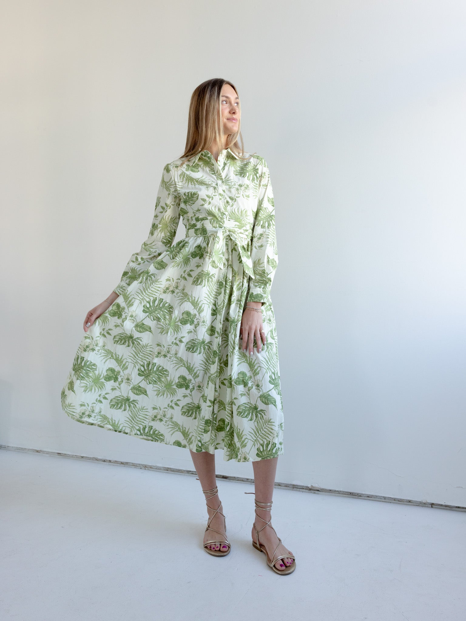 Fern Belted Midi Dress - Image 2