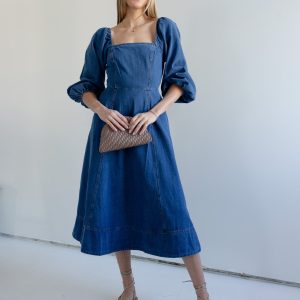 Vanessa Denim Midi Dress