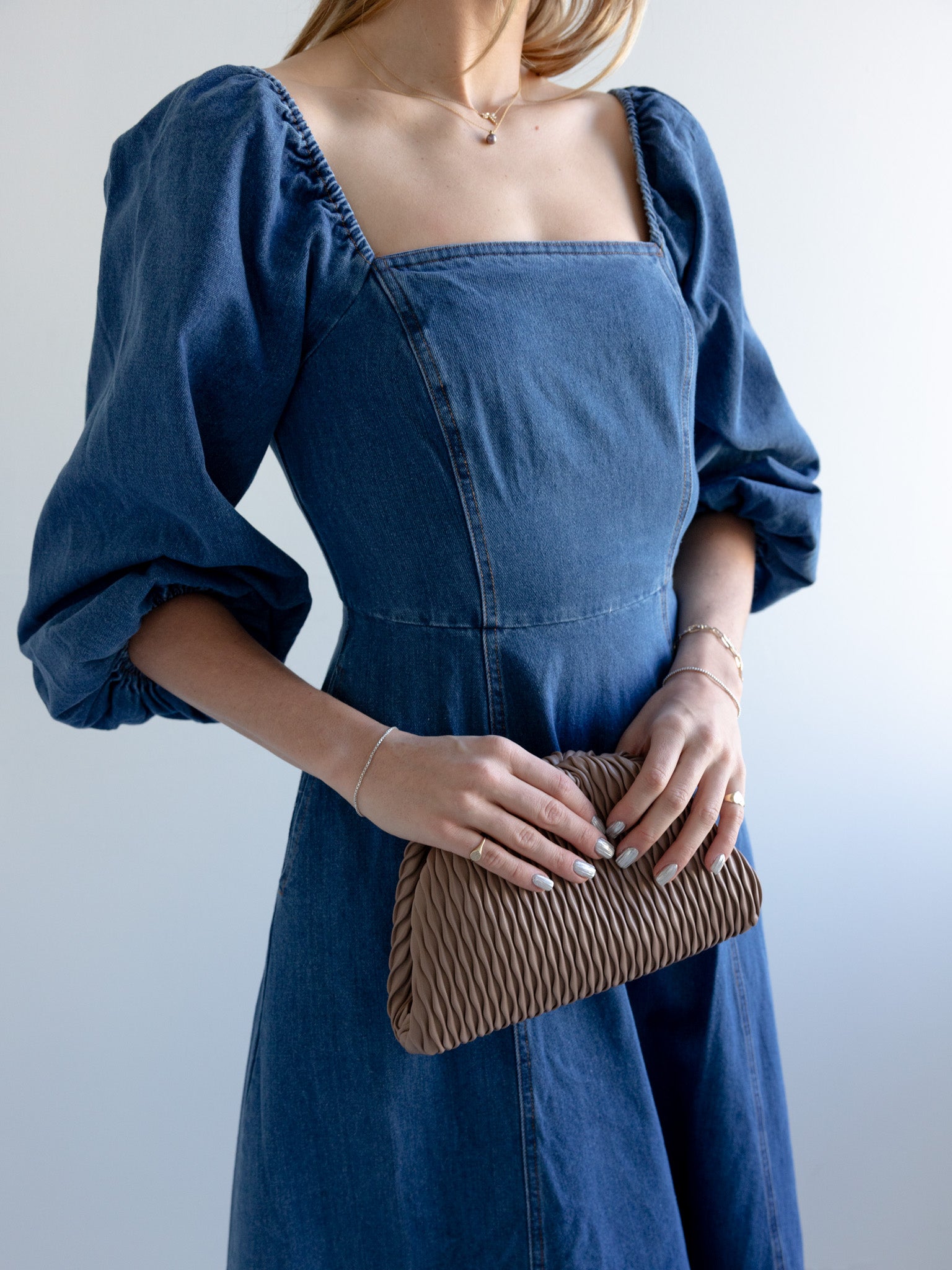 Vanessa Denim Midi Dress - Image 4