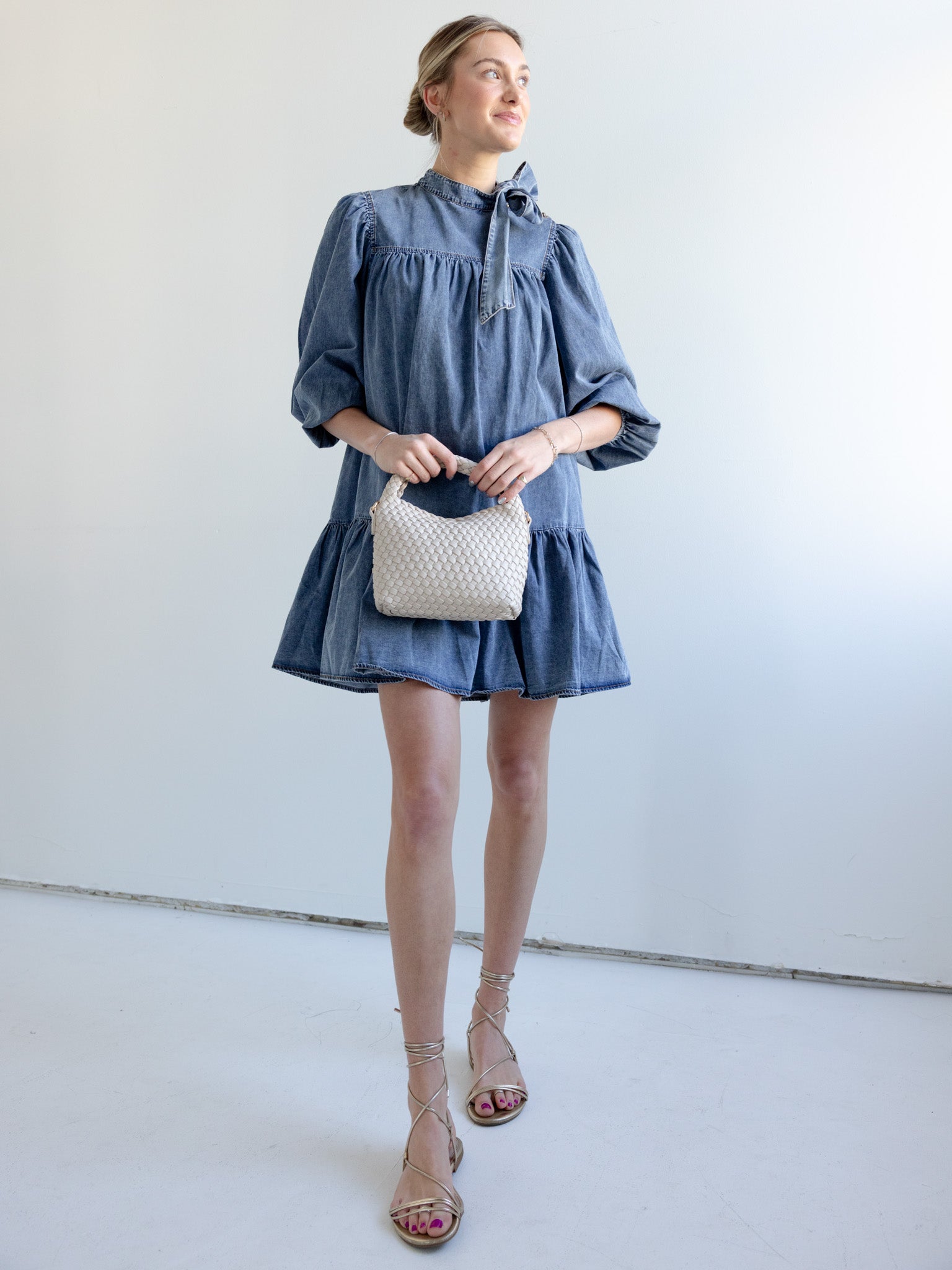 Kennedy Denim Mini Dress - Image 5
