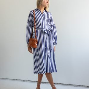 Ischia Navy Stripe Dress