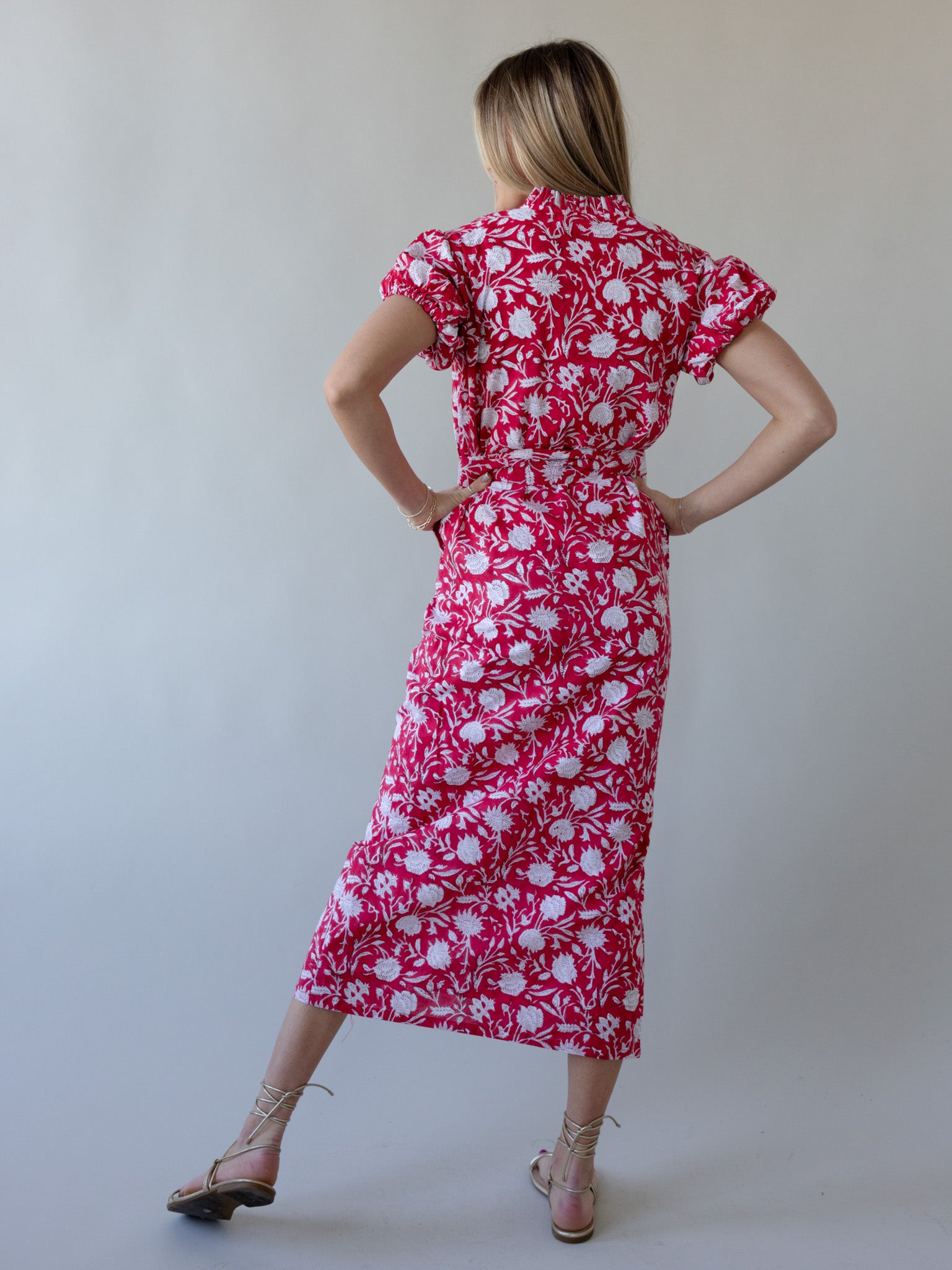 Maison De Frederic Red Maxi Dress - Image 3