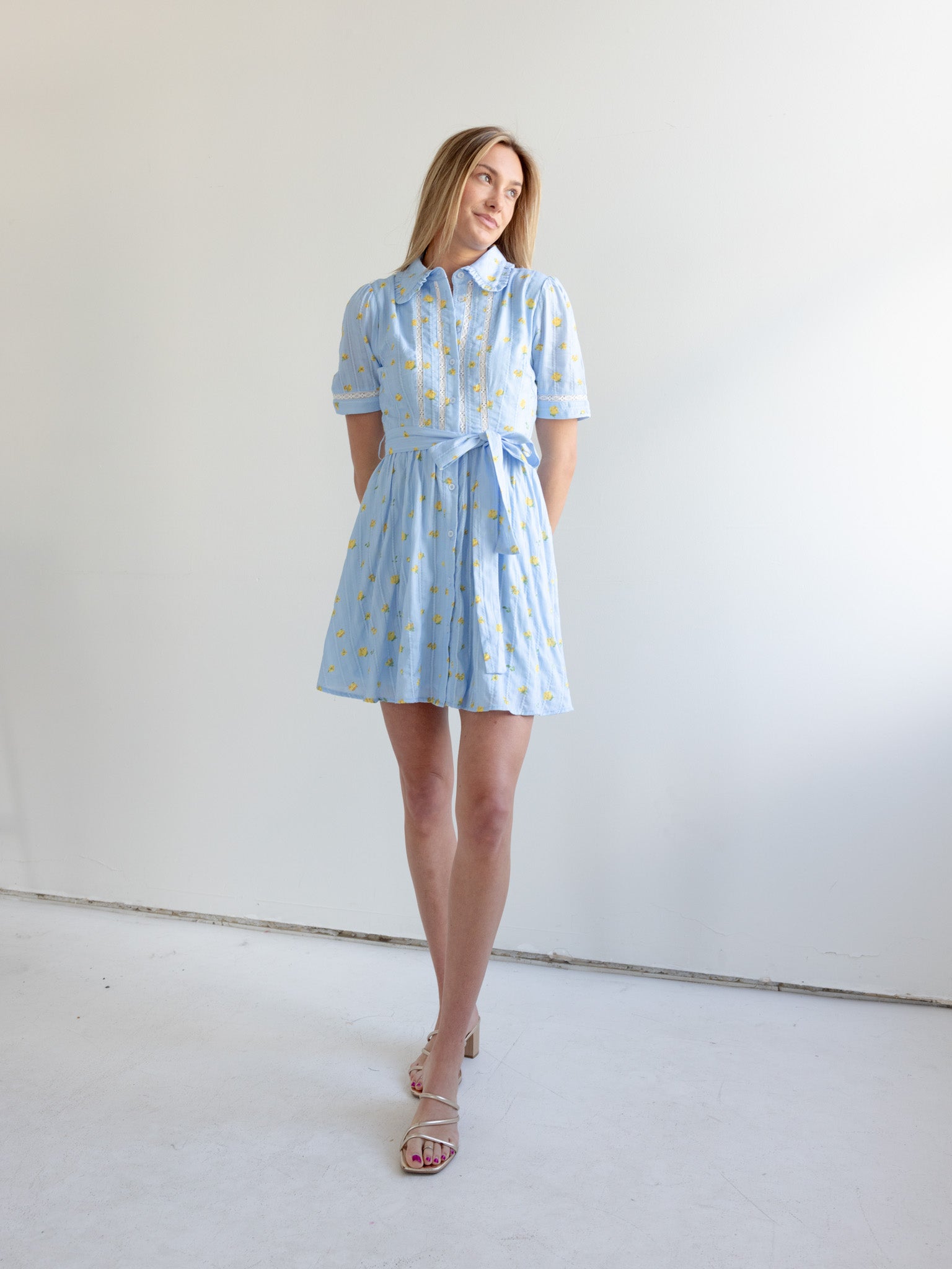 Madi Collared Mini Dress - Image 6