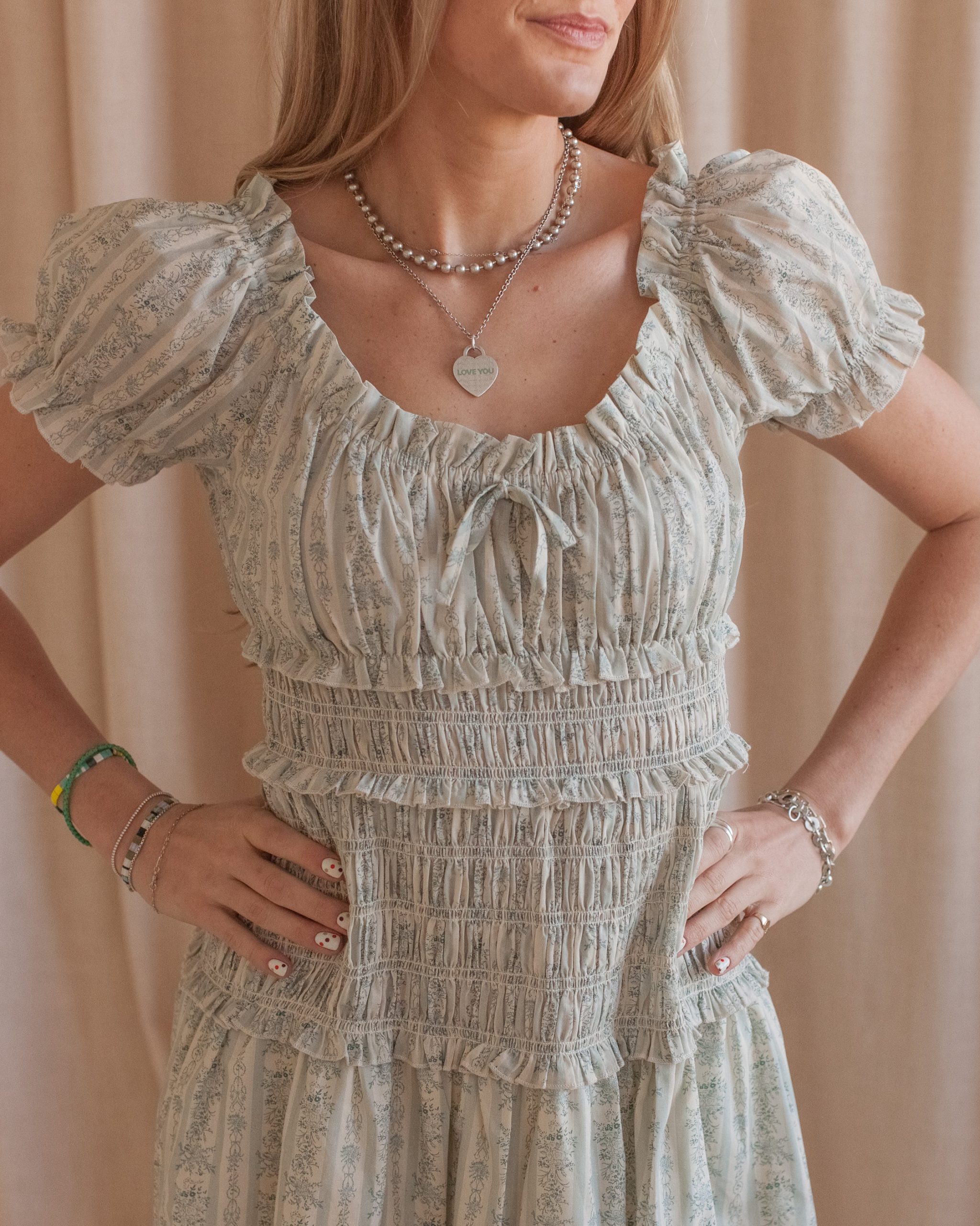 Avery Smocked Midi Dress - Image 3
