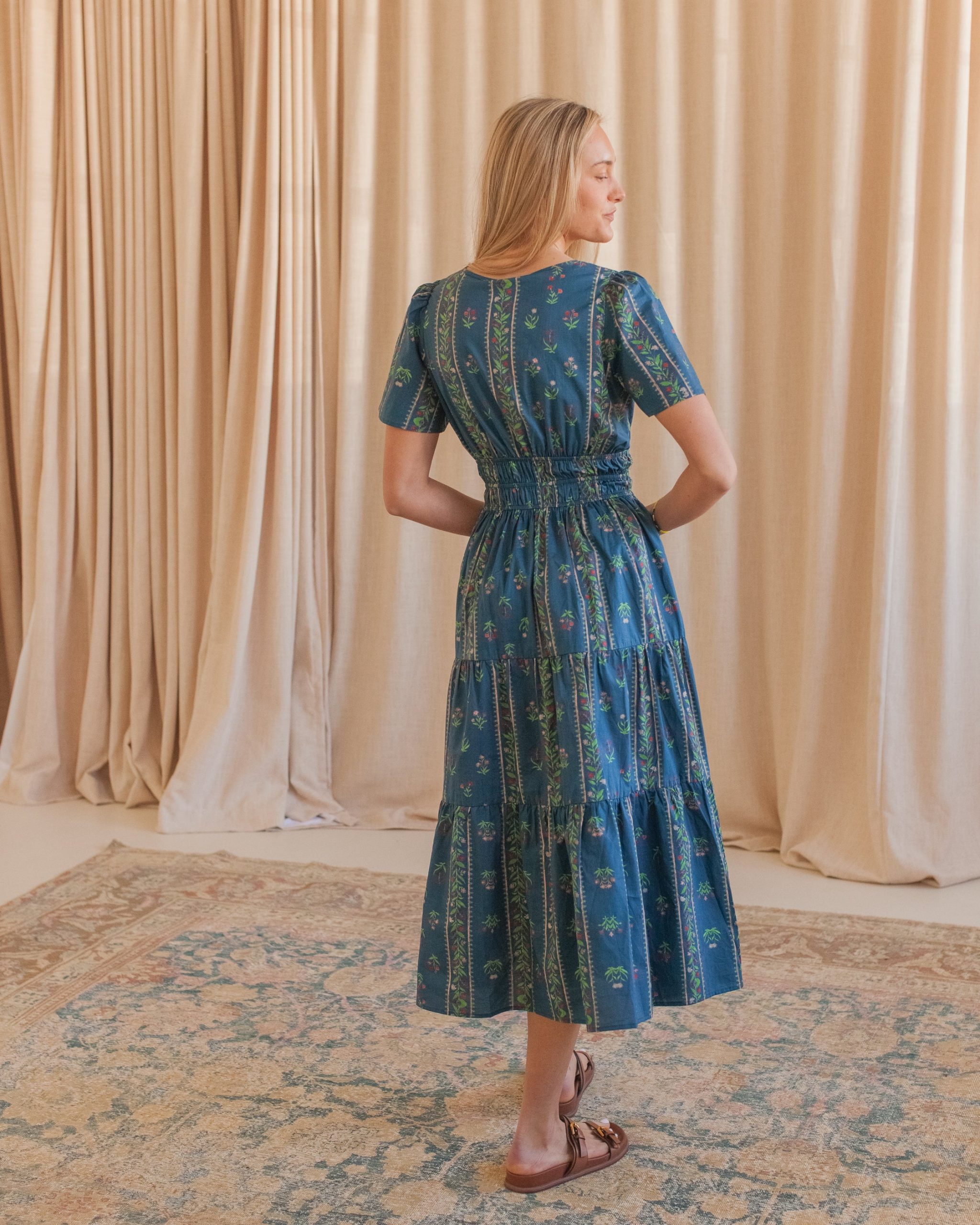 Catherine Floral Midi Dress - Image 5
