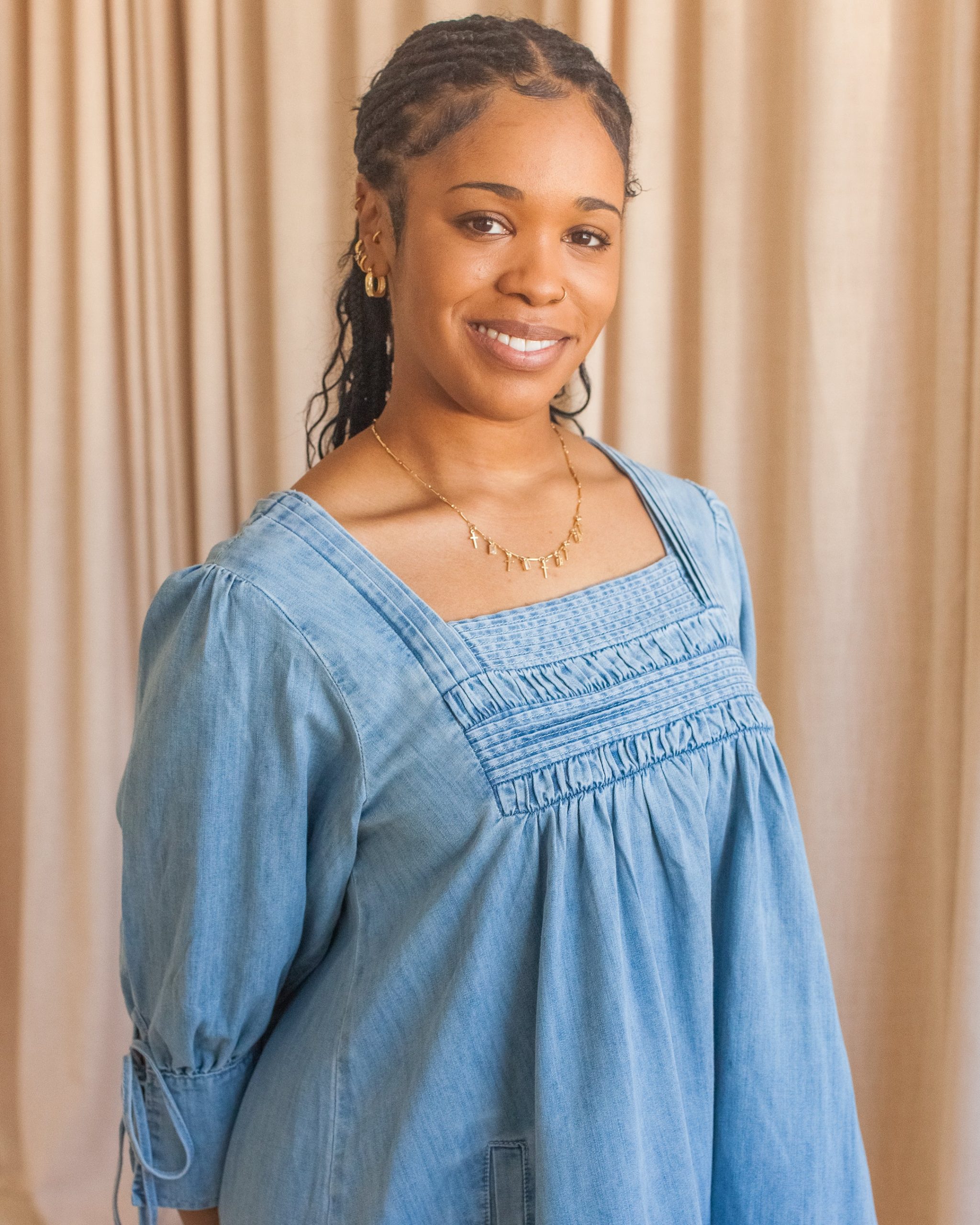 Pintuck Mini Dress - Image 2