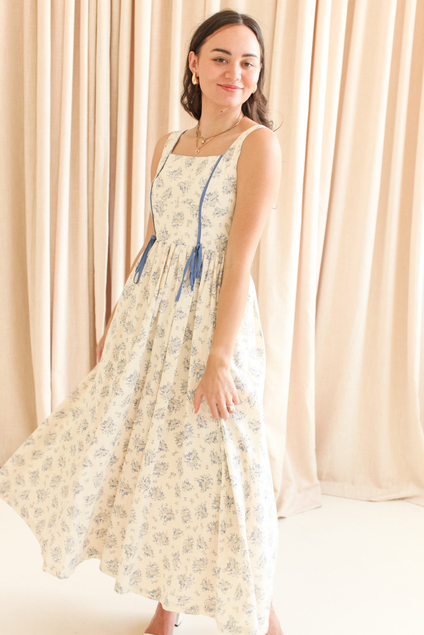 Isla Floral Tank Dress - Image 2