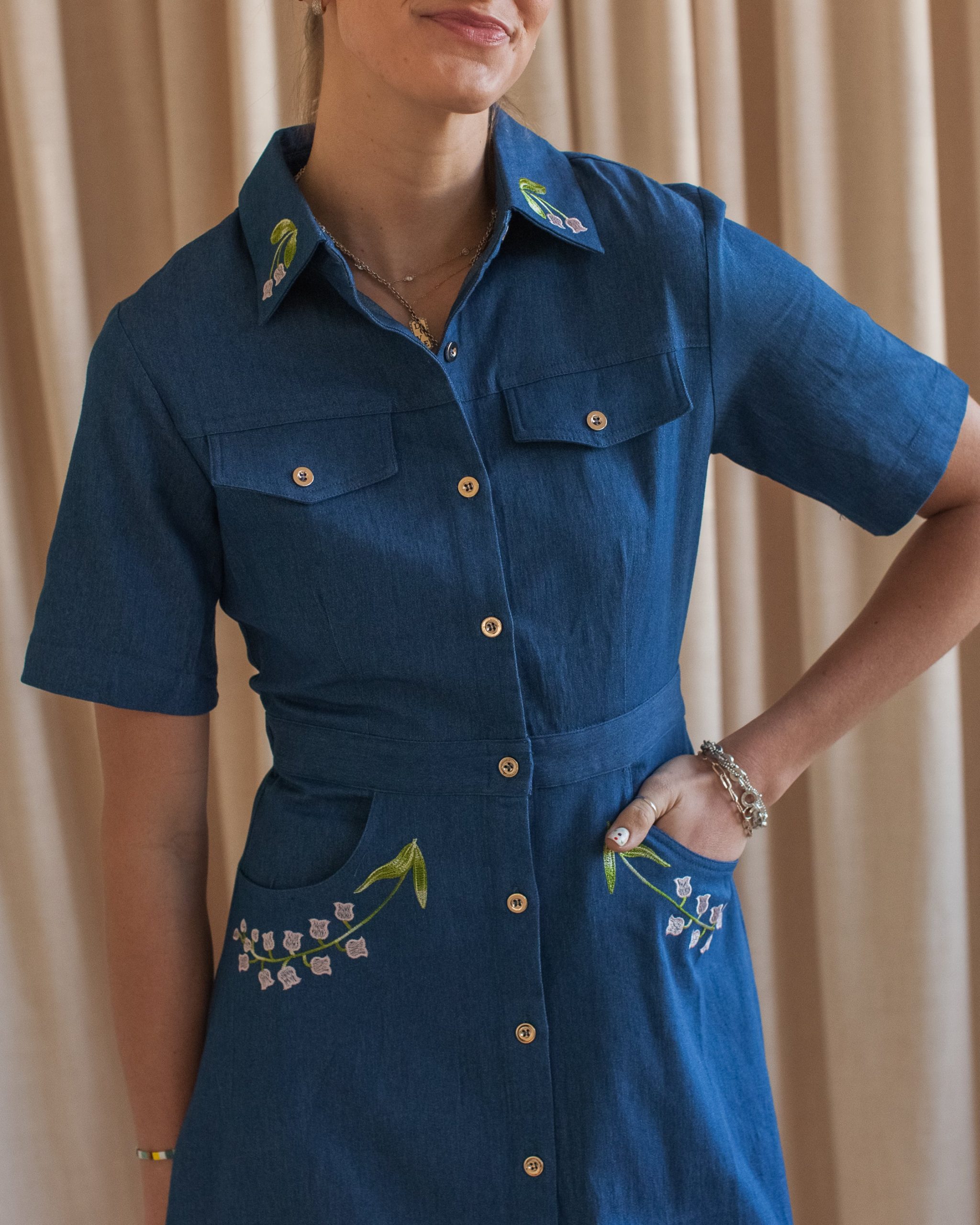 Vivienne Embroidered Shirtdress - Image 5