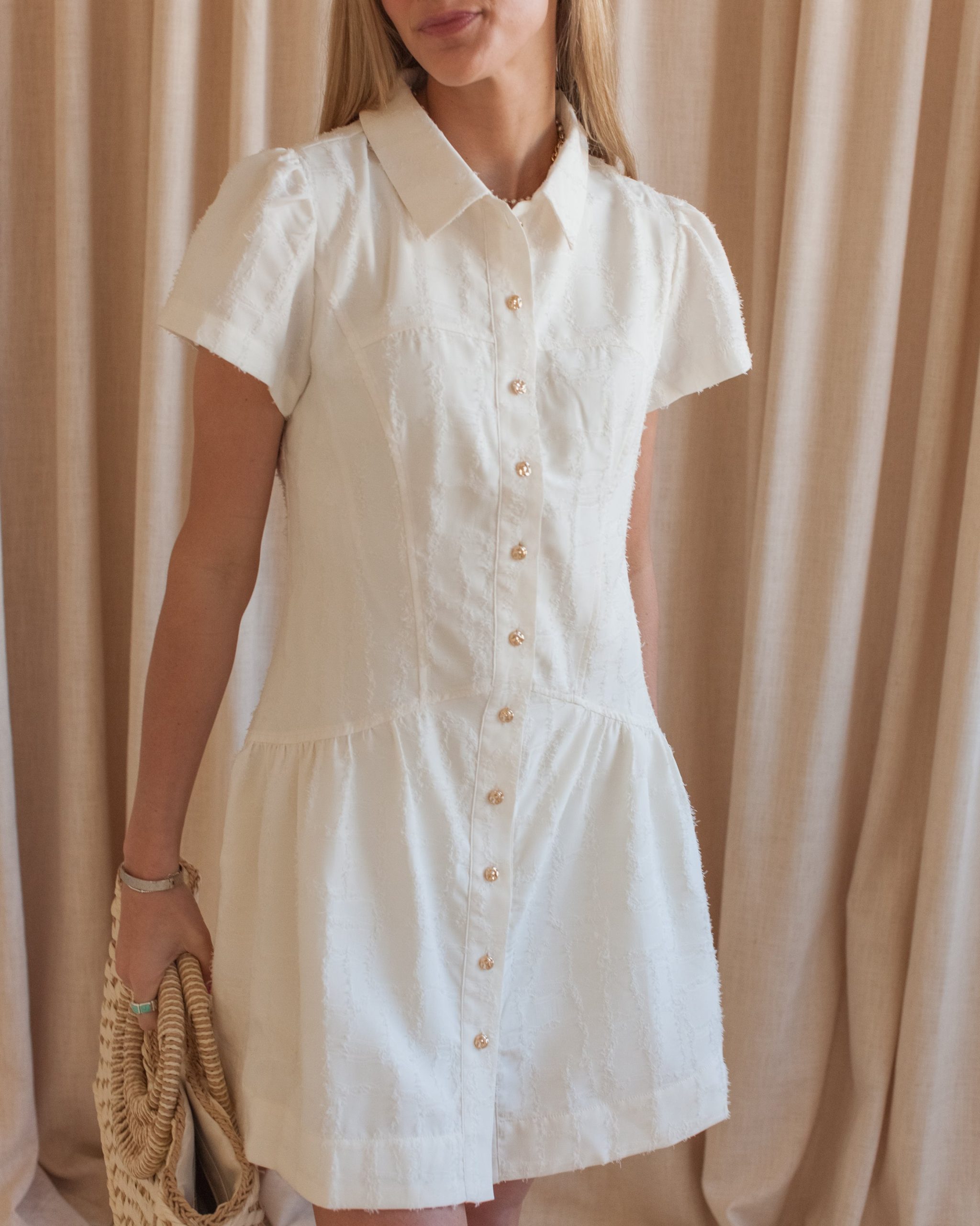 Carina Textured Mini Dress - Image 4