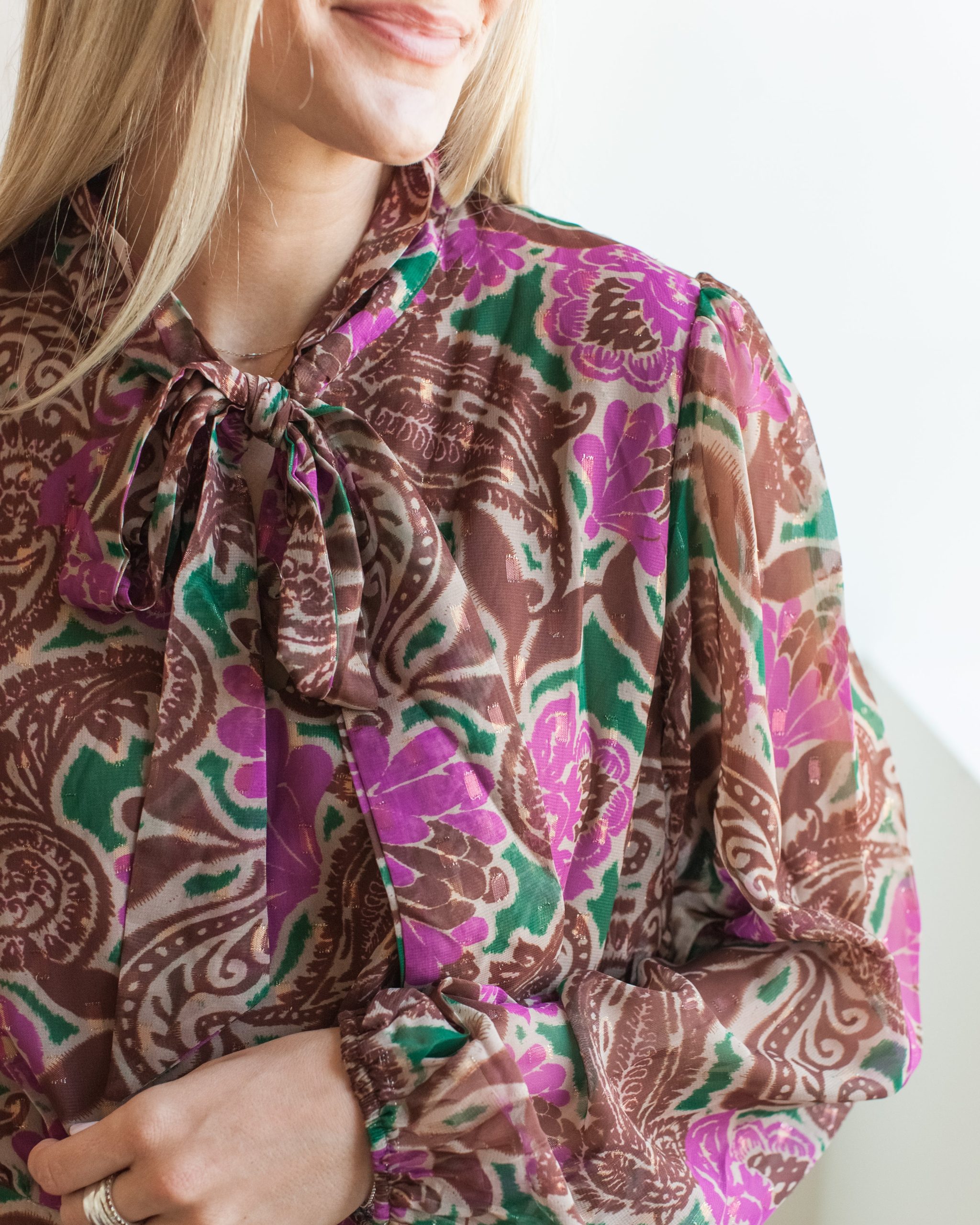 Kendall Paisley Midi Dress - Image 4