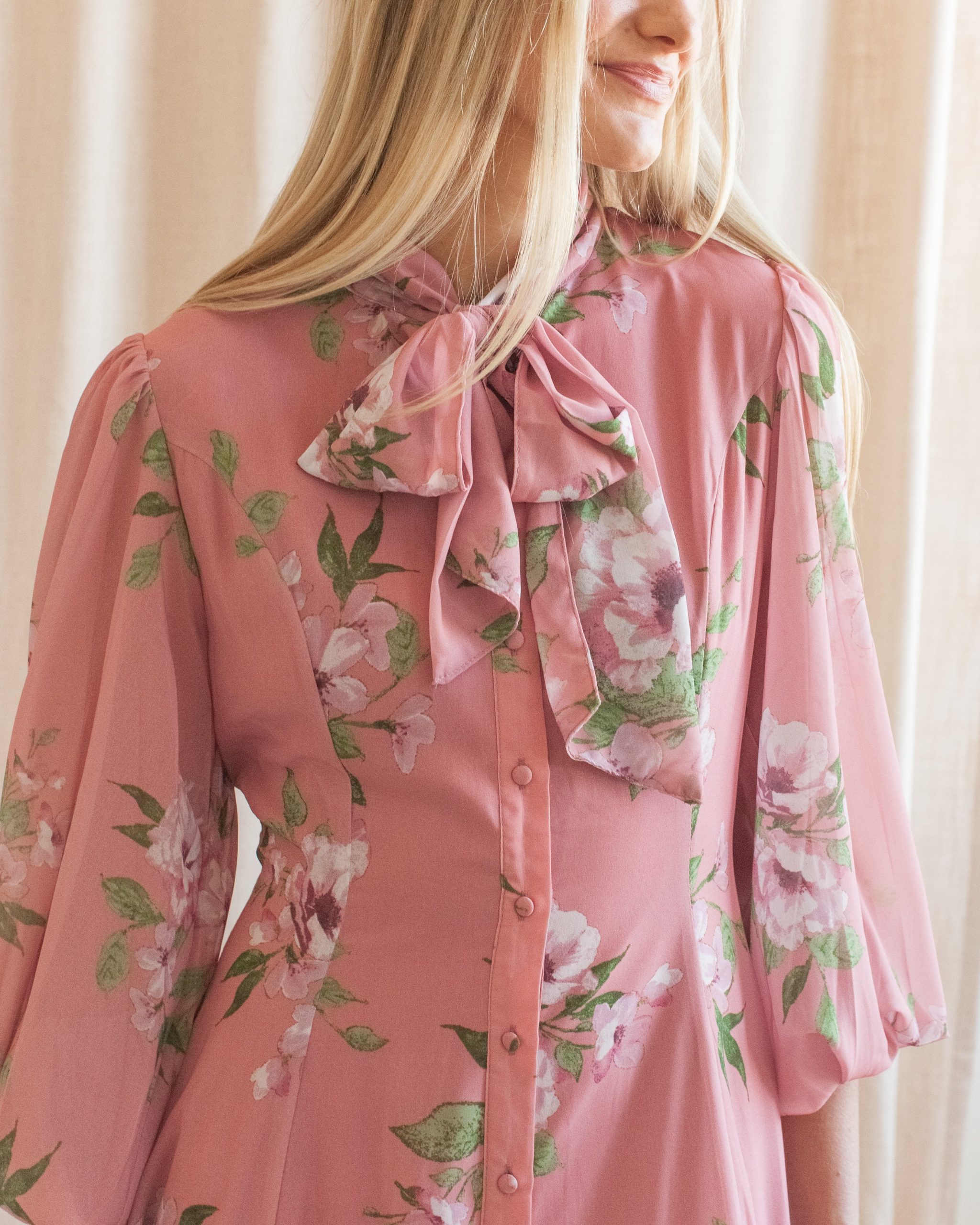 Elaine Floral Midi Dress - Image 3