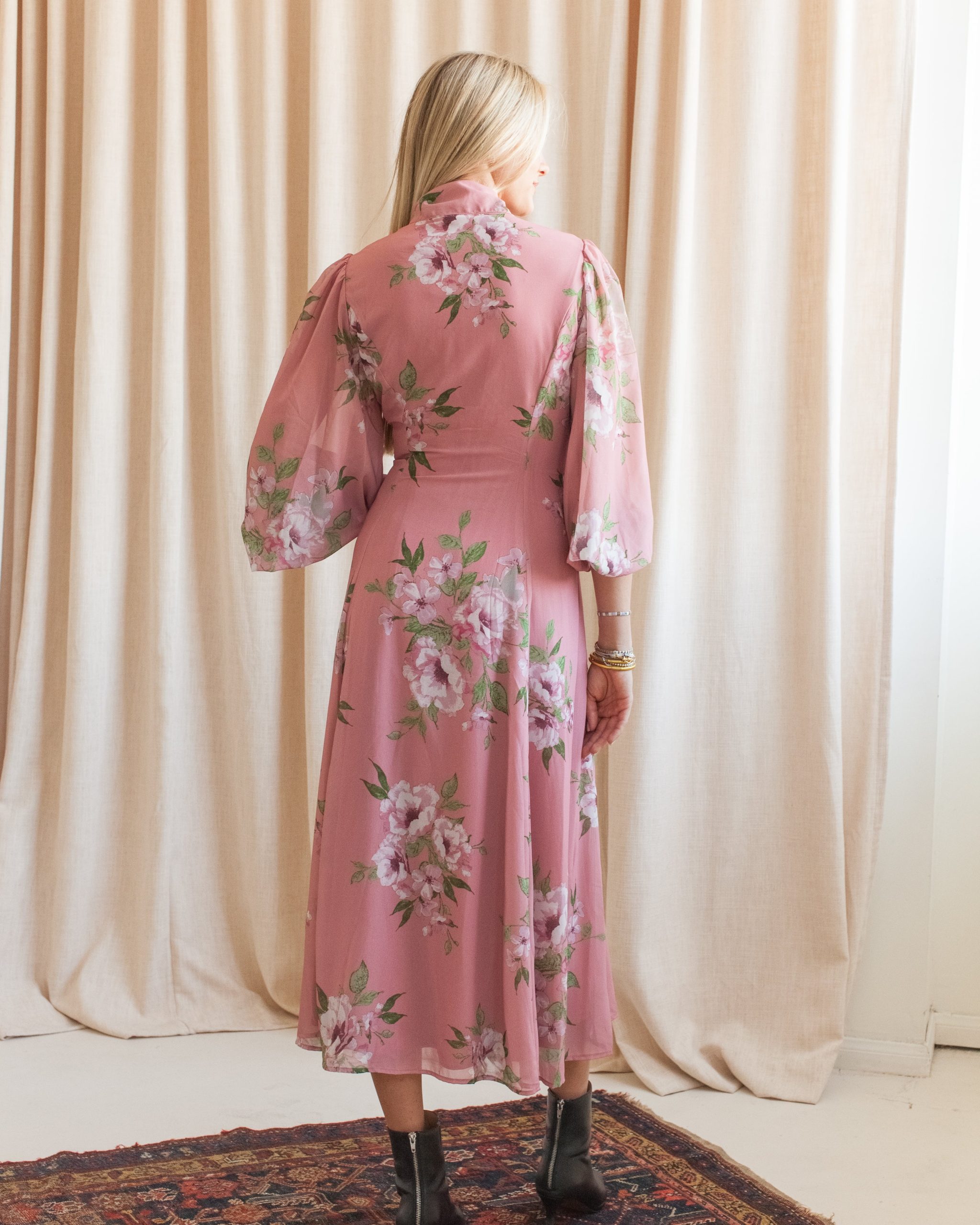 Elaine Floral Midi Dress - Image 5
