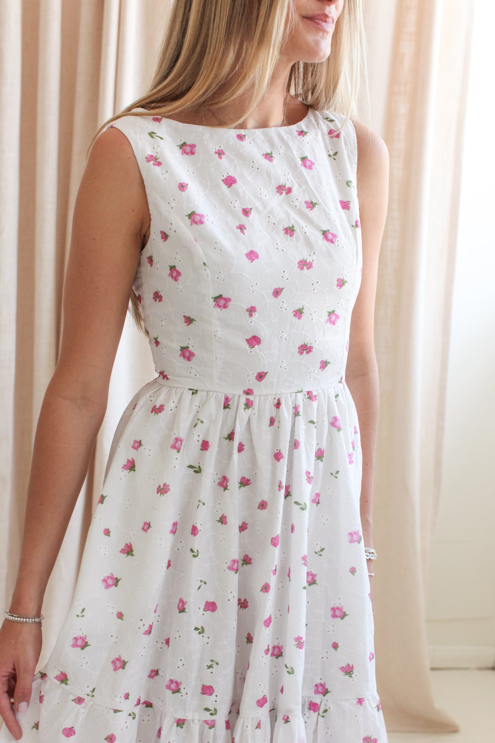 Isla Eyelet Midi Dress - Image 3